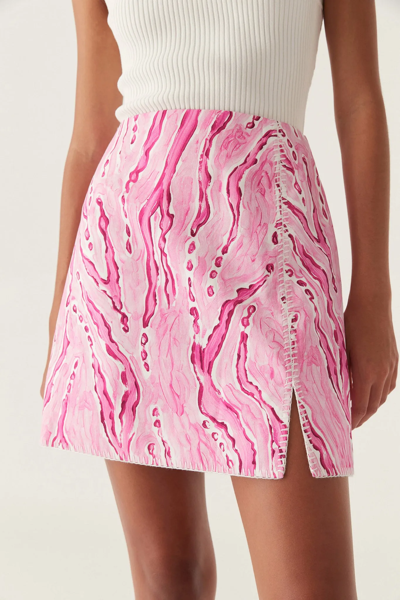Blaze Stitch Mini Skirt sold by Aje product image thumbnail 4