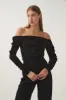 Regenerate Gathered Jersey Top sold by Aje