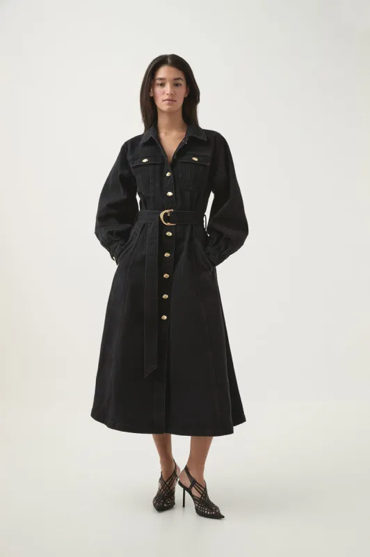 Maya Denim Midi Dress sold by Aje