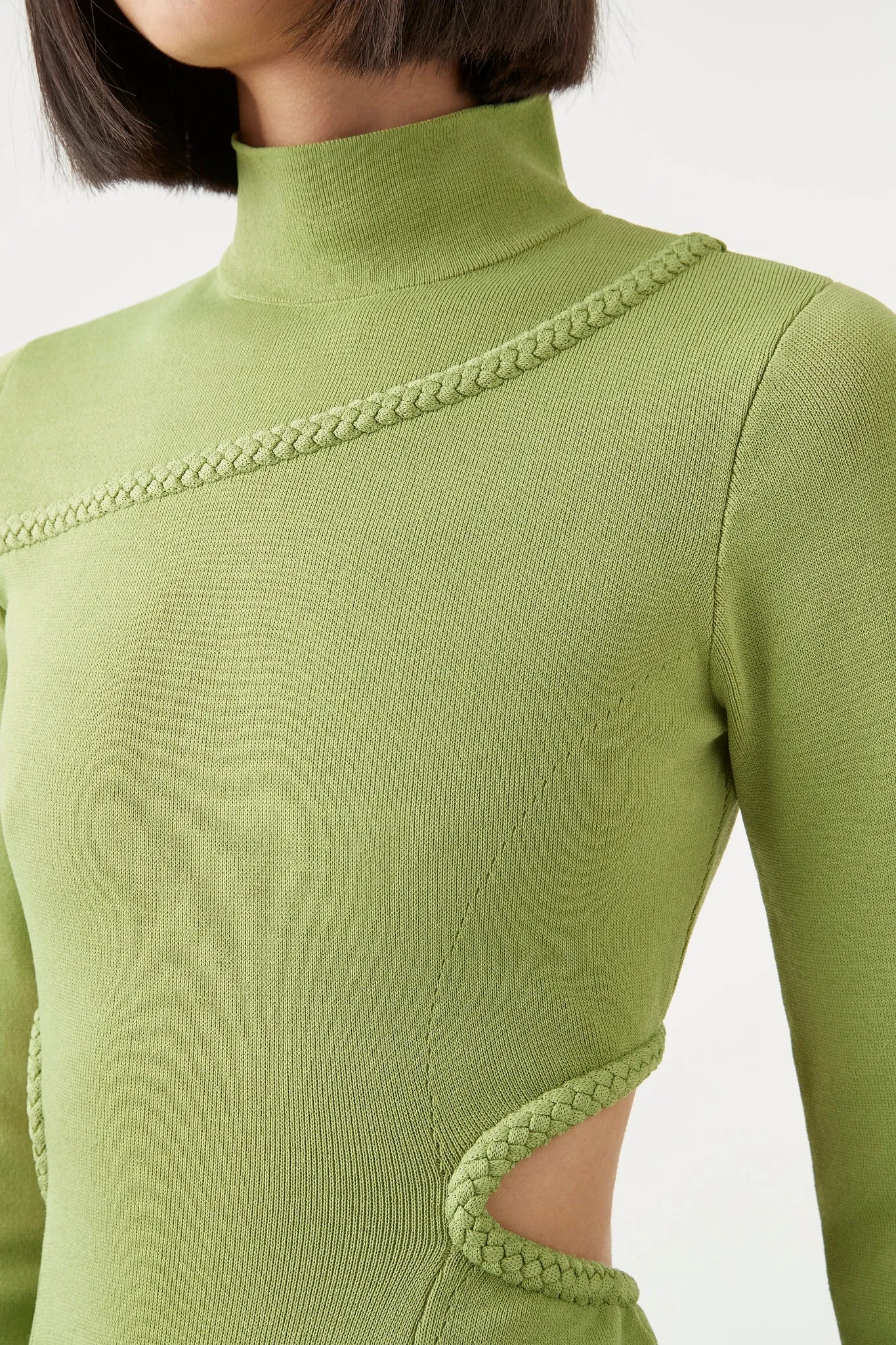 Amelie Braided Cut Out Knit Dress sold by Aje product image thumbnail 5