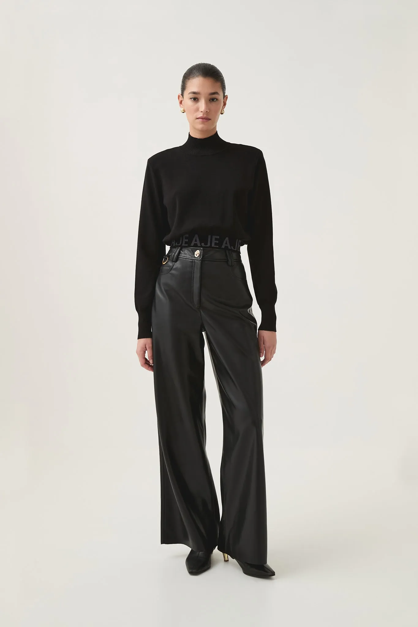 Soloist Logo Cropped Knit sold by Aje product image thumbnail 4