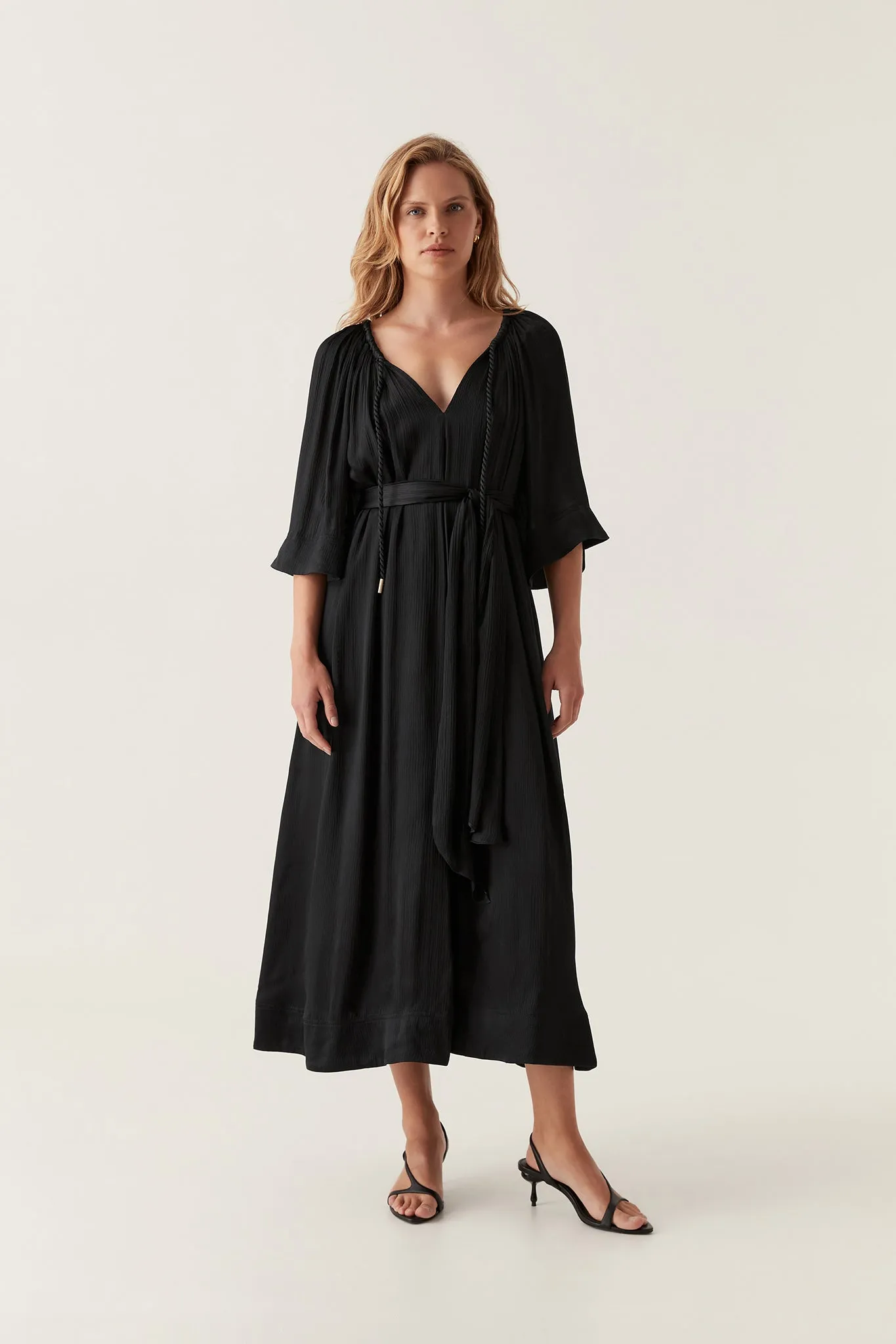 Seraphina Silk Midi Dress sold by Aje