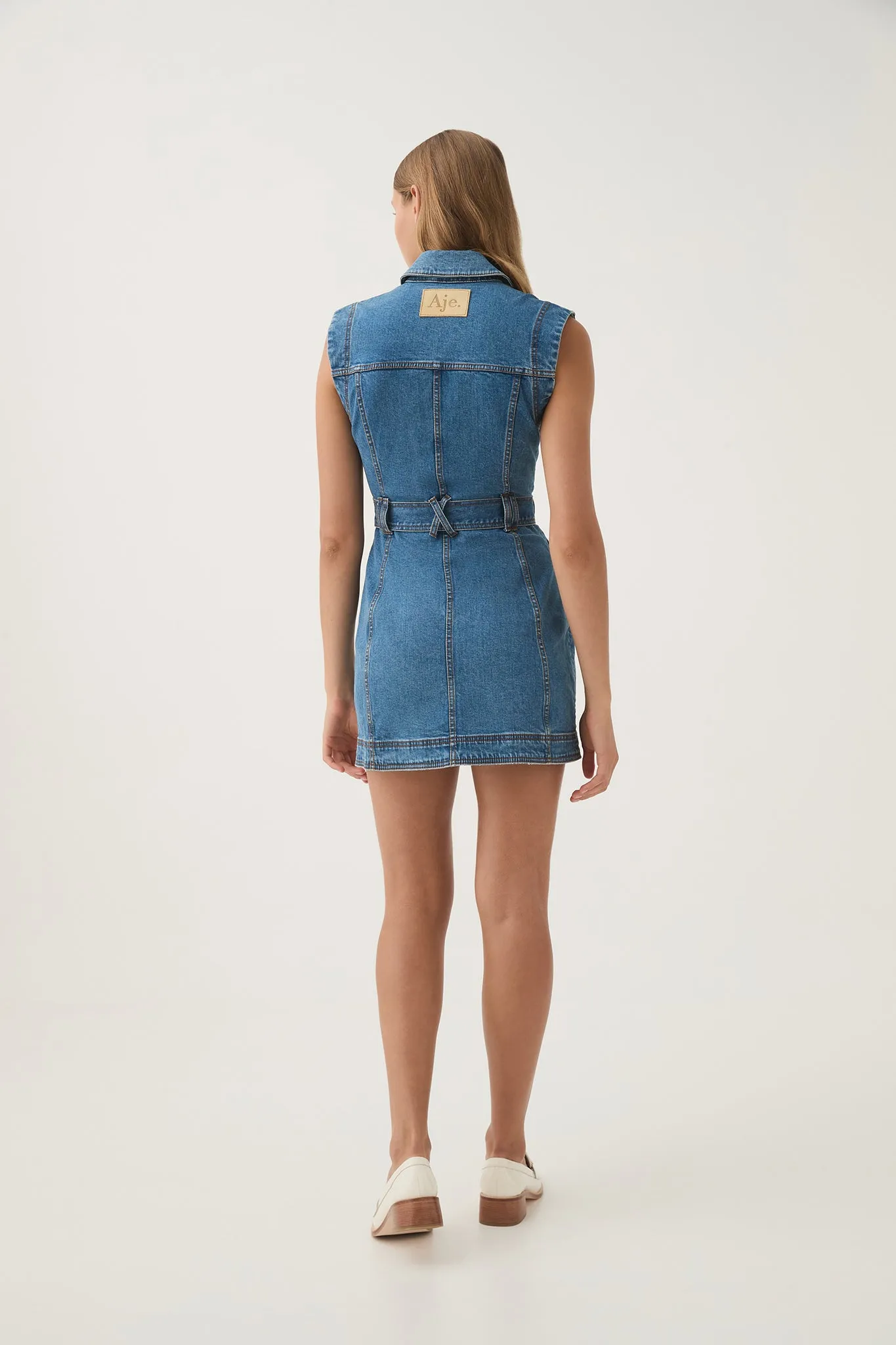 Darcie Denim Mini Dress sold by Aje product image thumbnail 5