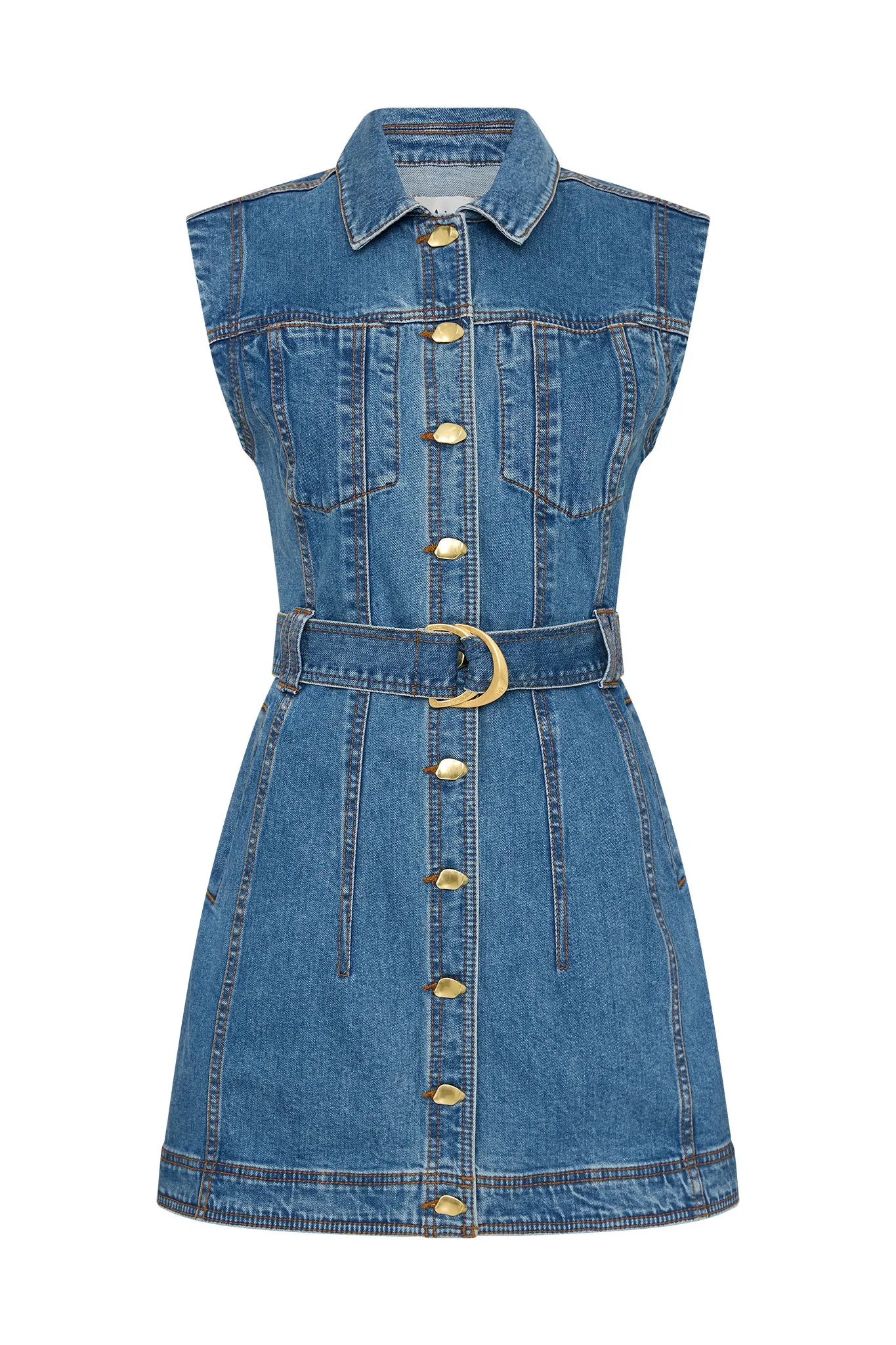 Darcie Denim Mini Dress sold by Aje product image thumbnail 2