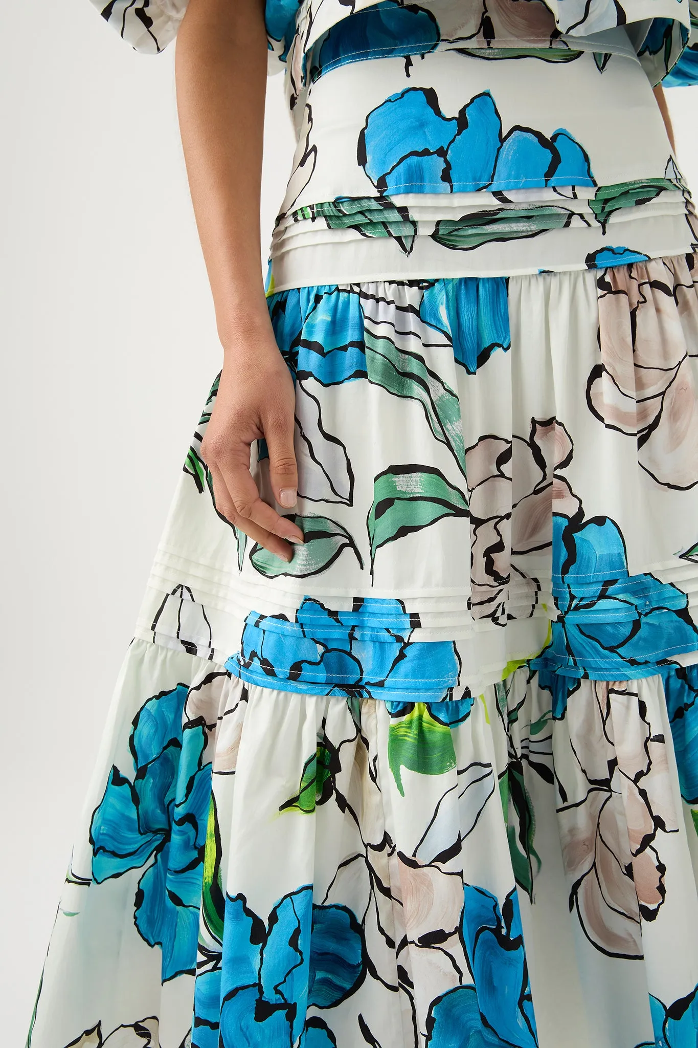 Maison Tiered Midi Skirt sold by Aje product image thumbnail 4