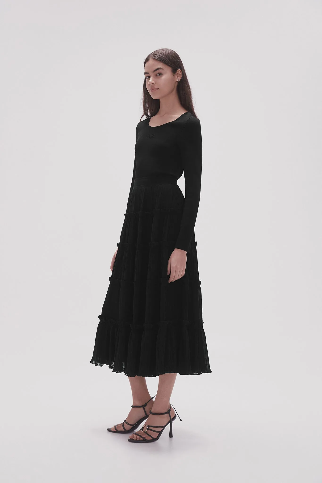 Robyn Tiered Maxi Skirt sold by Aje product image thumbnail 3