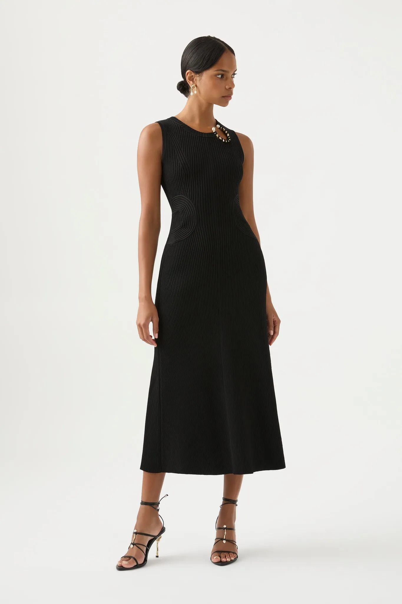 Crescent Knit Midi Dress sold by Aje product image thumbnail 3