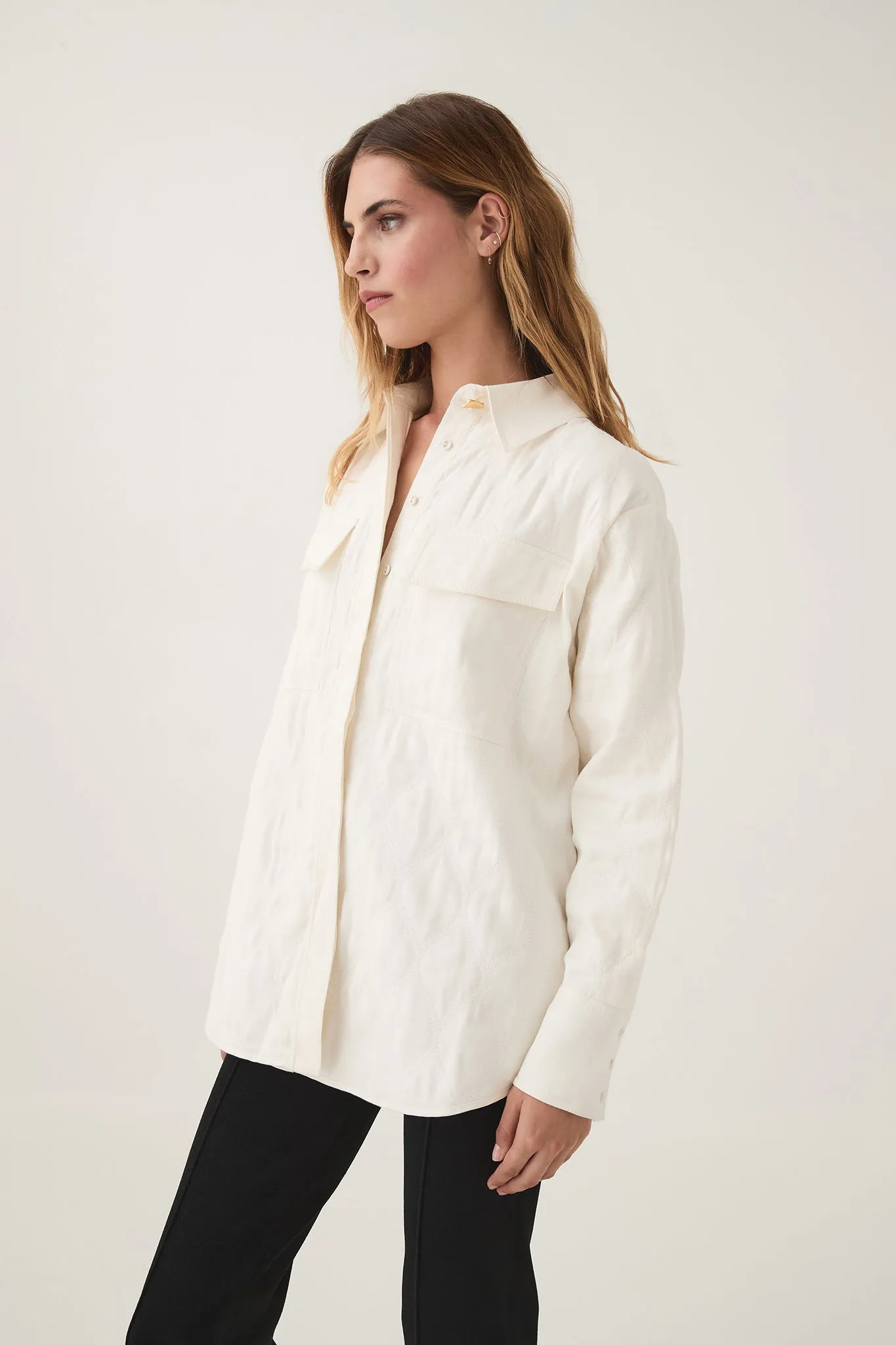 Ashlar Quilted Shirt Jacket sold by Aje product image thumbnail 5