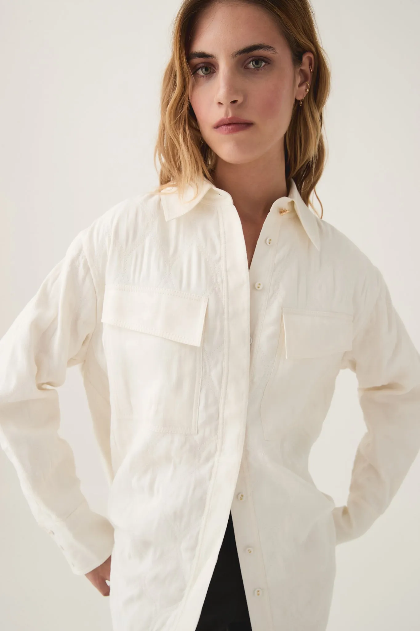 Ashlar Quilted Shirt Jacket sold by Aje product image thumbnail 4
