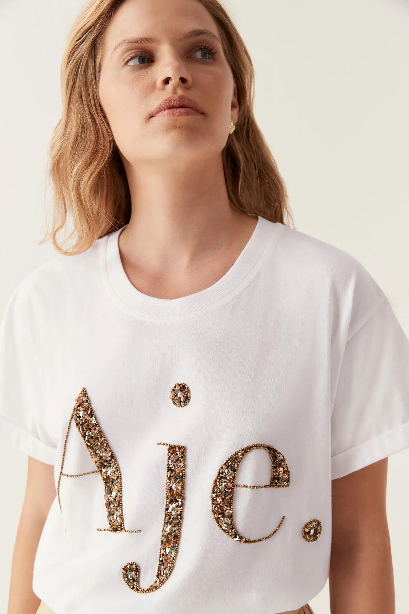Exploration Embellished Tee sold by Aje