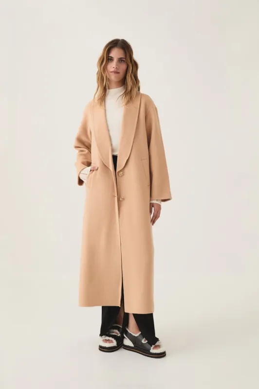 Modular Long Line Wool Coat sold by Aje
