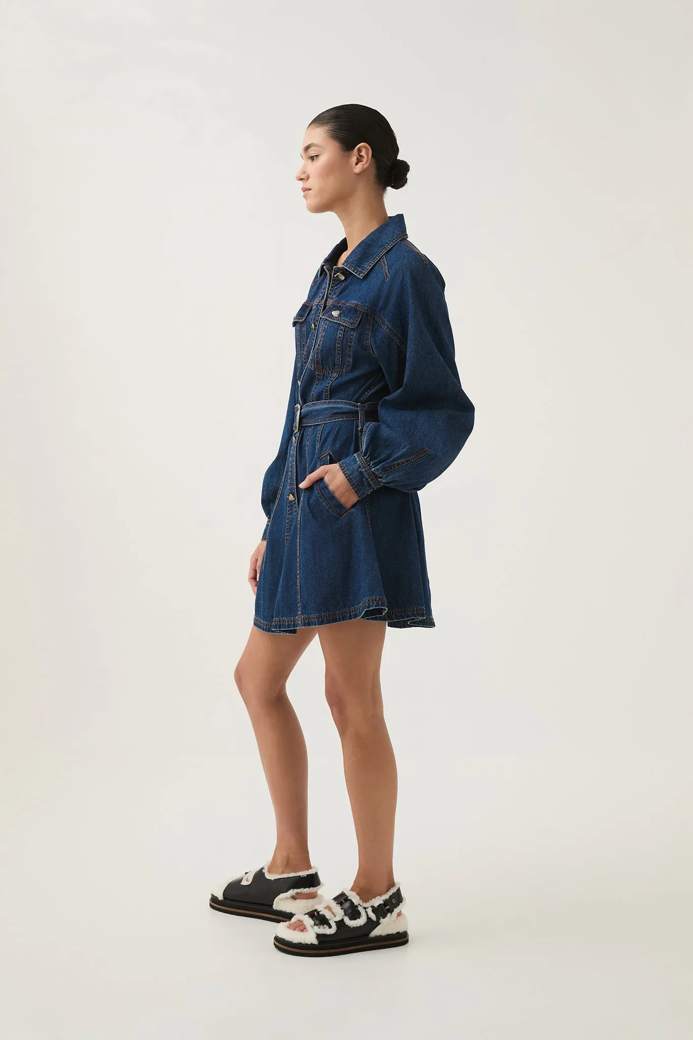 Colorado Denim Mini Dress sold by Aje product image thumbnail 5