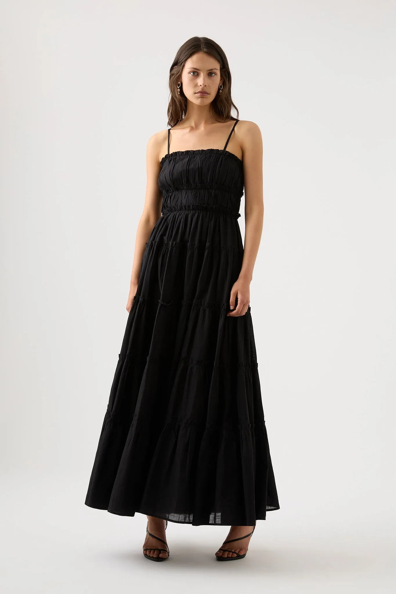 Luna Tiered Maxi Dress sold by Aje