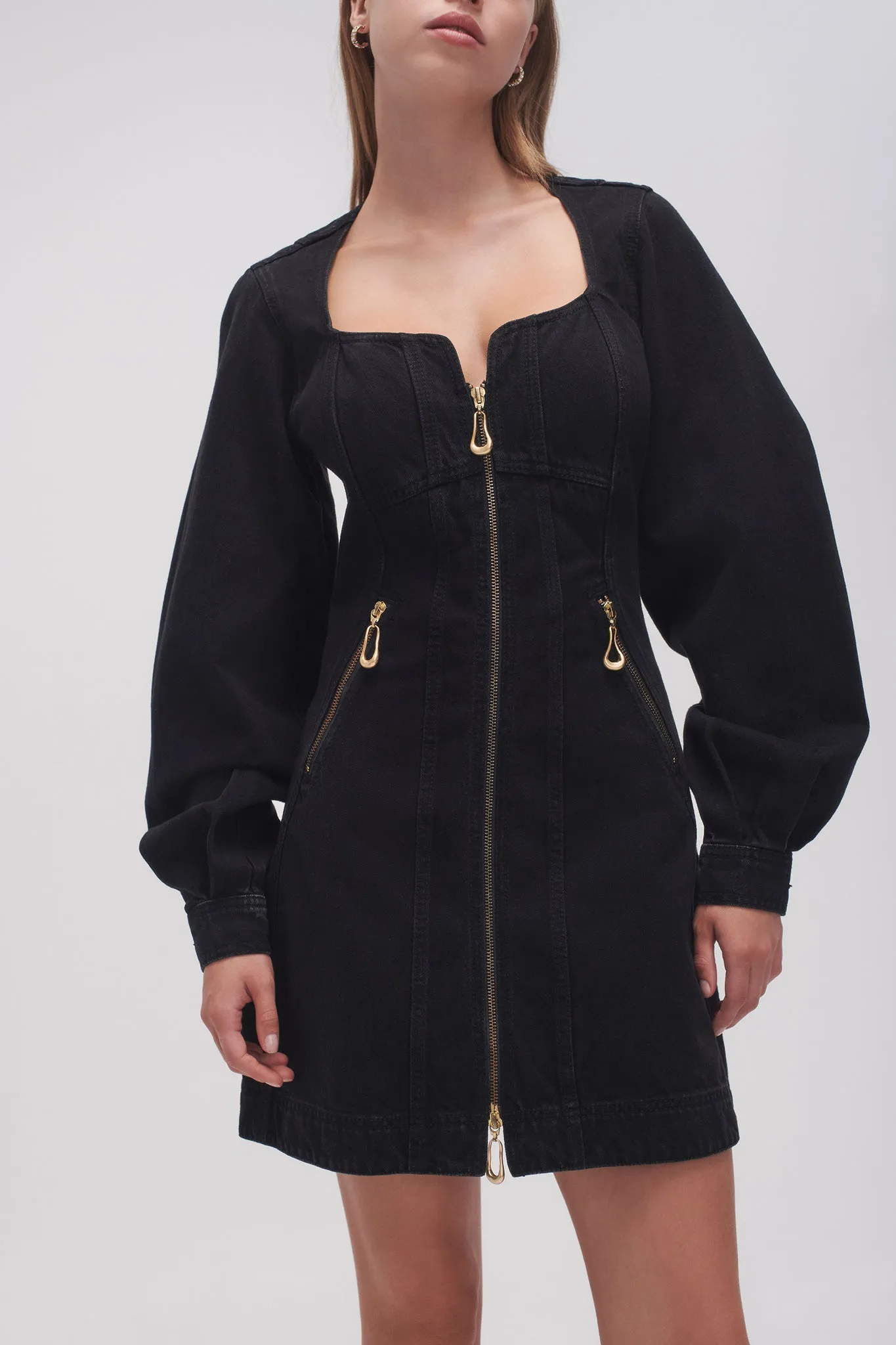 Willa Denim Mini Dress sold by Aje product image thumbnail 4