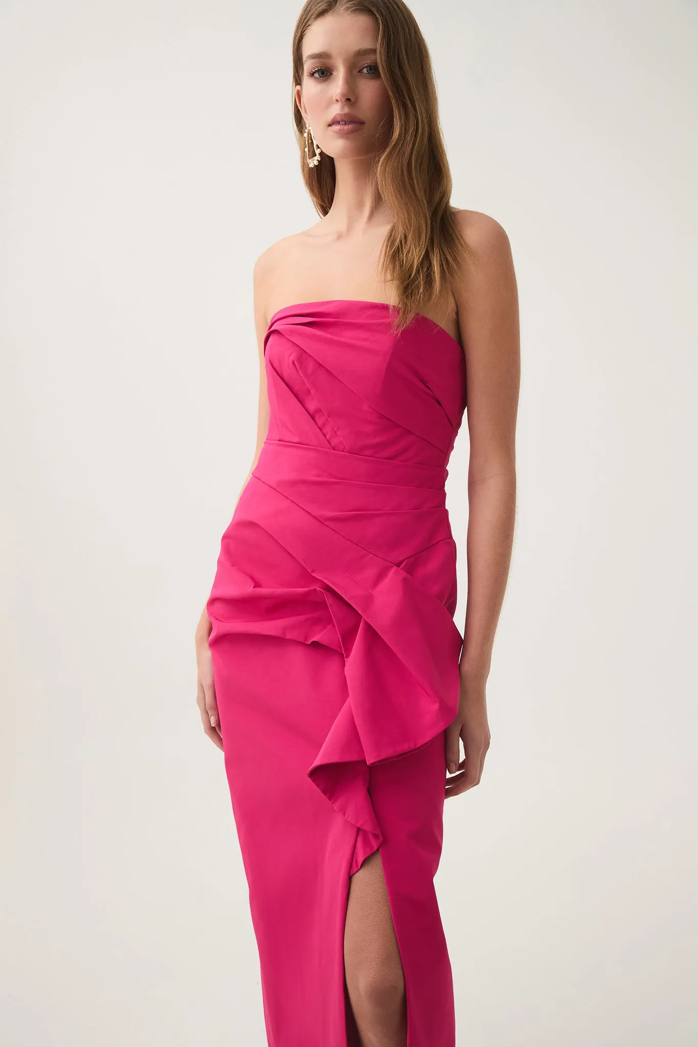 Roma Draped Midi Dress sold by Aje product image thumbnail 4