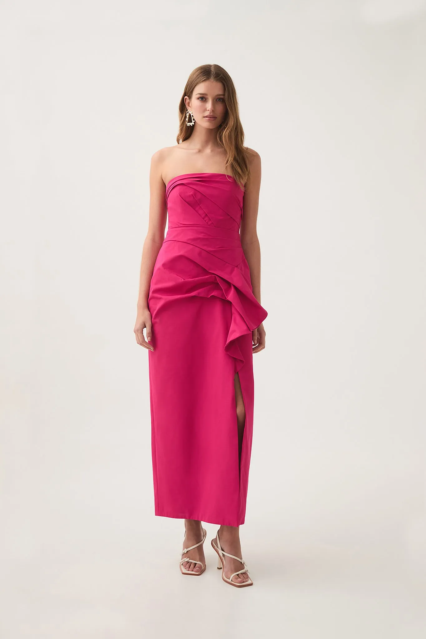 Roma Draped Midi Dress sold by Aje product image thumbnail 3