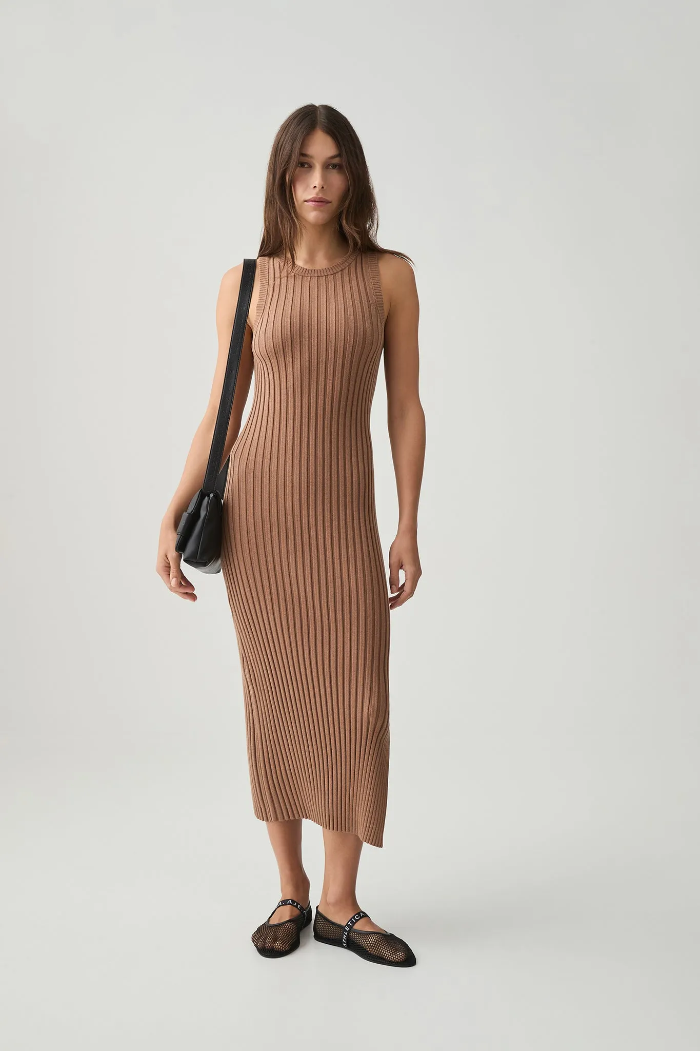 Rib Knit Hem Split Dress 816 sold by Aje