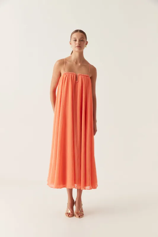 Filigree Sweetheart Midi Dress made by Aje