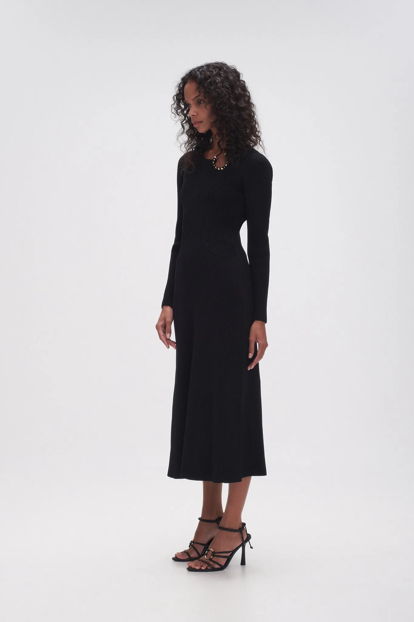 Crescent Knit Midi Dress sold by Aje product image thumbnail 5