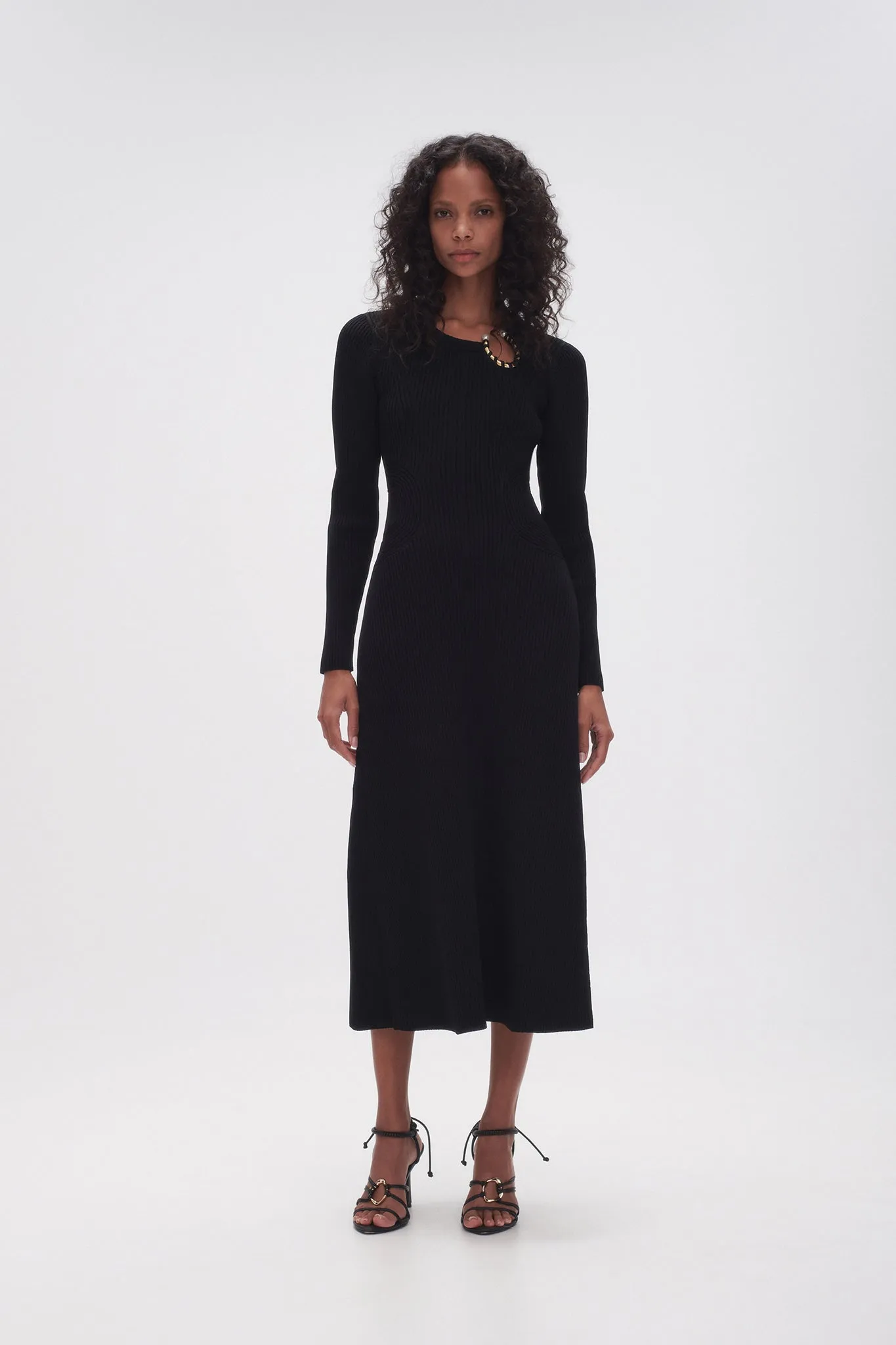 Crescent Knit Midi Dress sold by Aje product image thumbnail 3