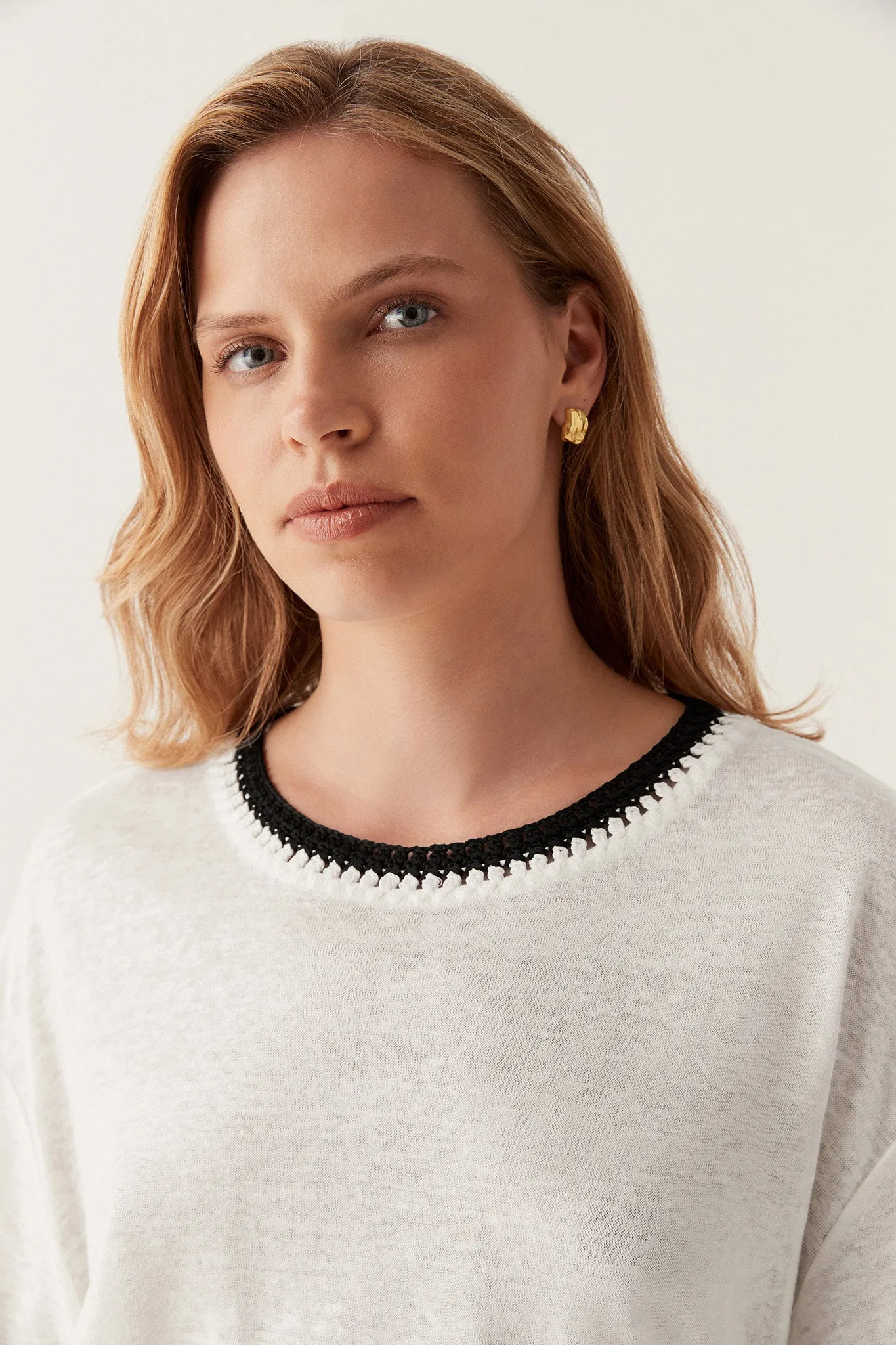 Tazia Crochet Neckline Tee sold by Aje product image thumbnail 4