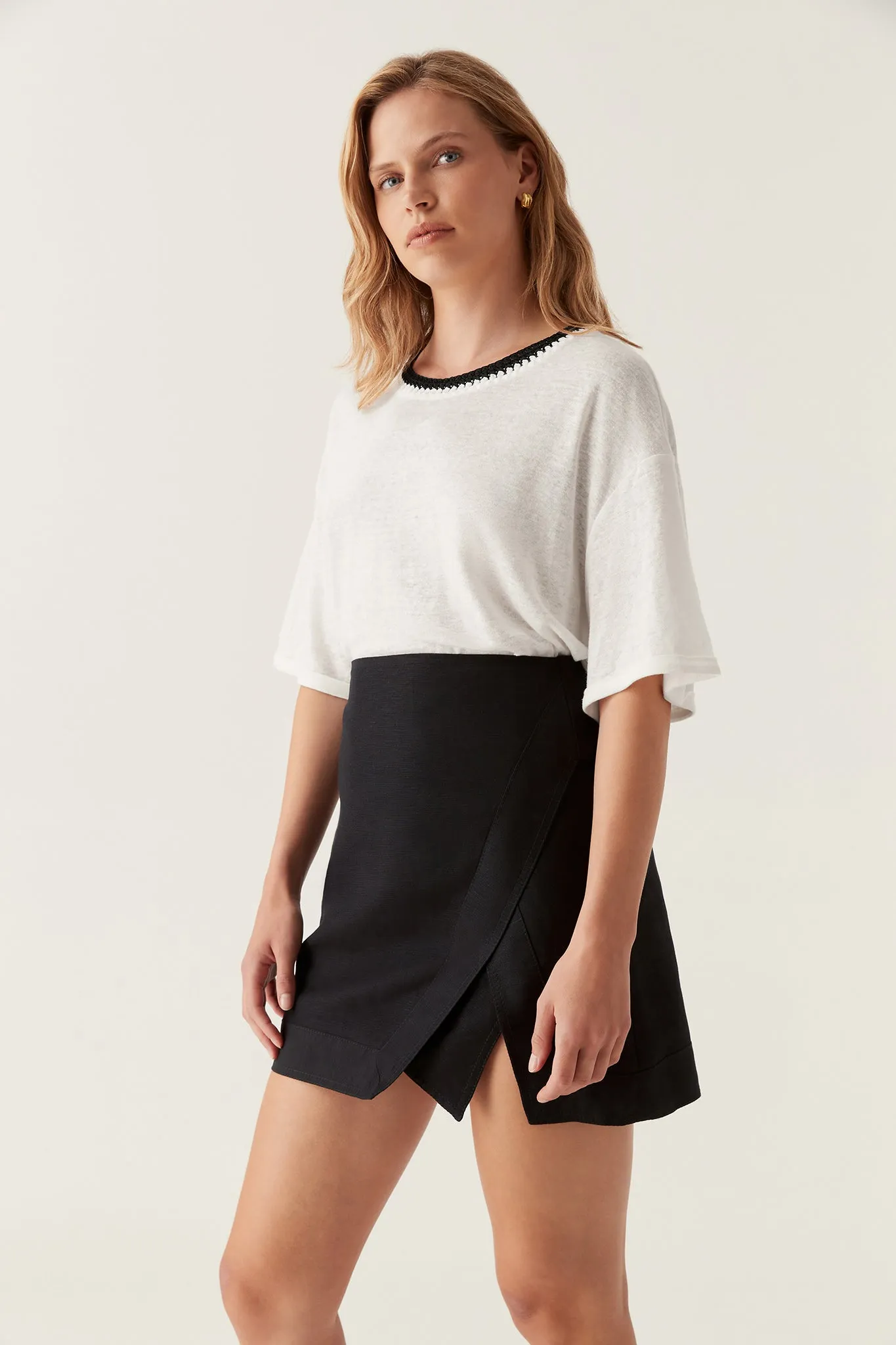 Tazia Crochet Neckline Tee sold by Aje product image thumbnail 5