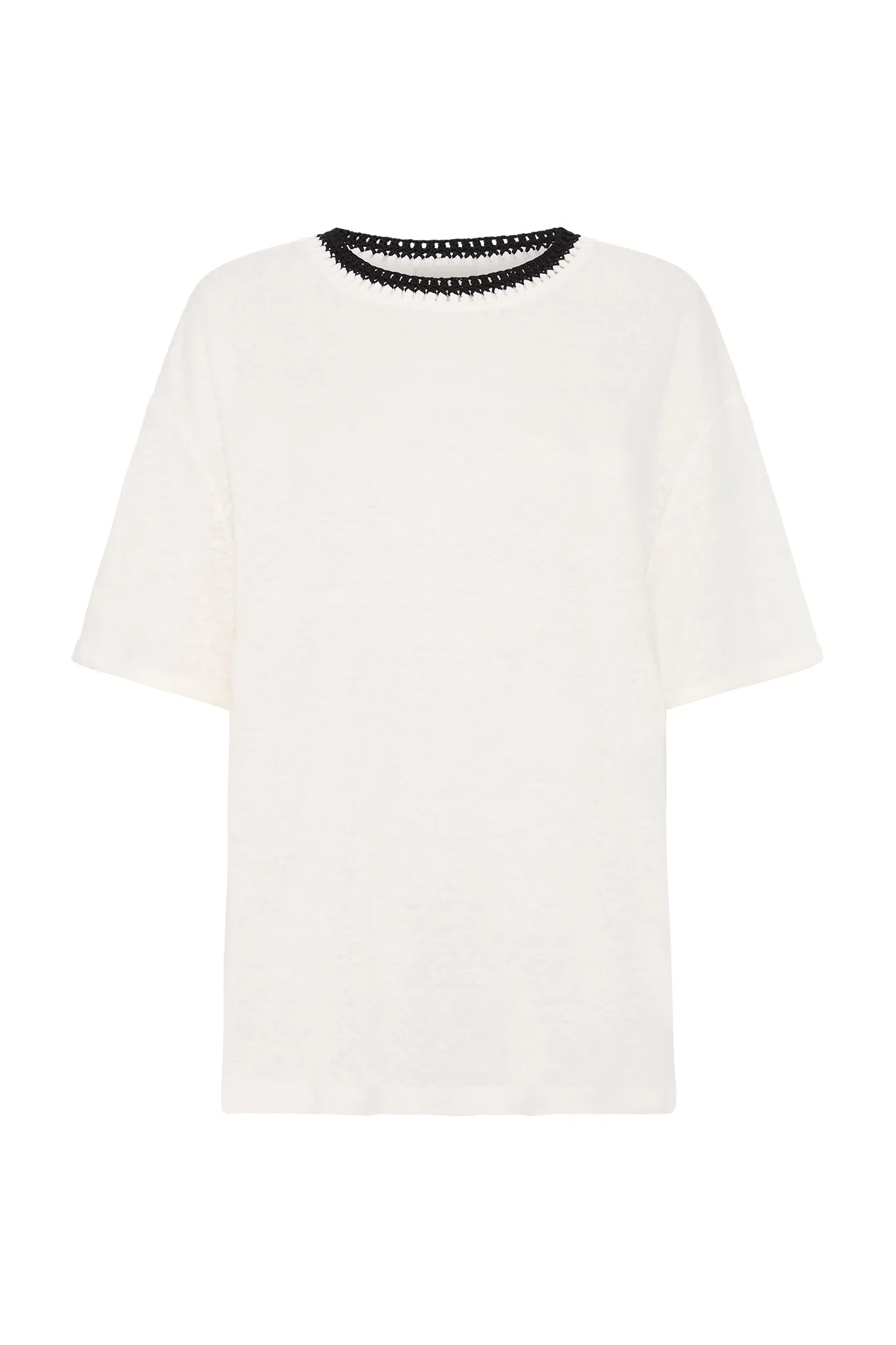 Tazia Crochet Neckline Tee sold by Aje product image thumbnail 2