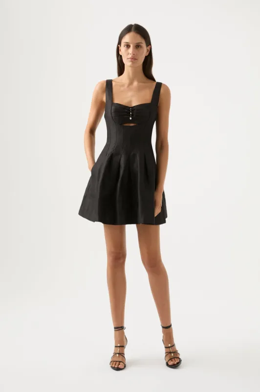 Divinity Pearl Pin Mini Dress sold by Aje