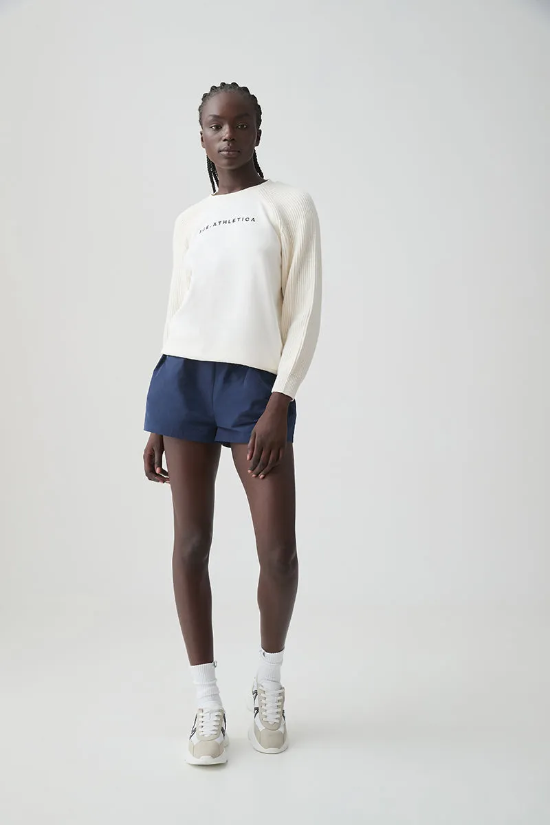 Raglan Contrast Knit Crew 402 sold by Aje