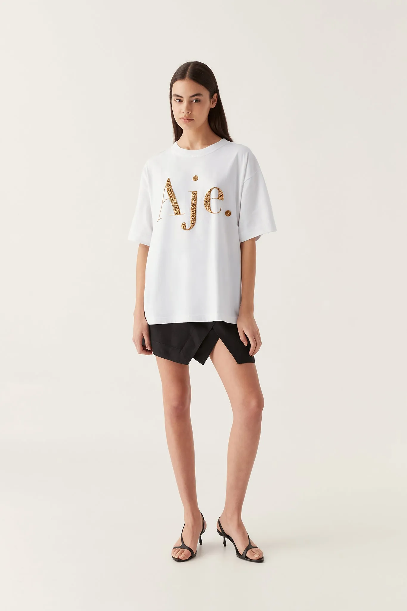 Rya Embellished Oversized Tee sold by Aje product image thumbnail 4