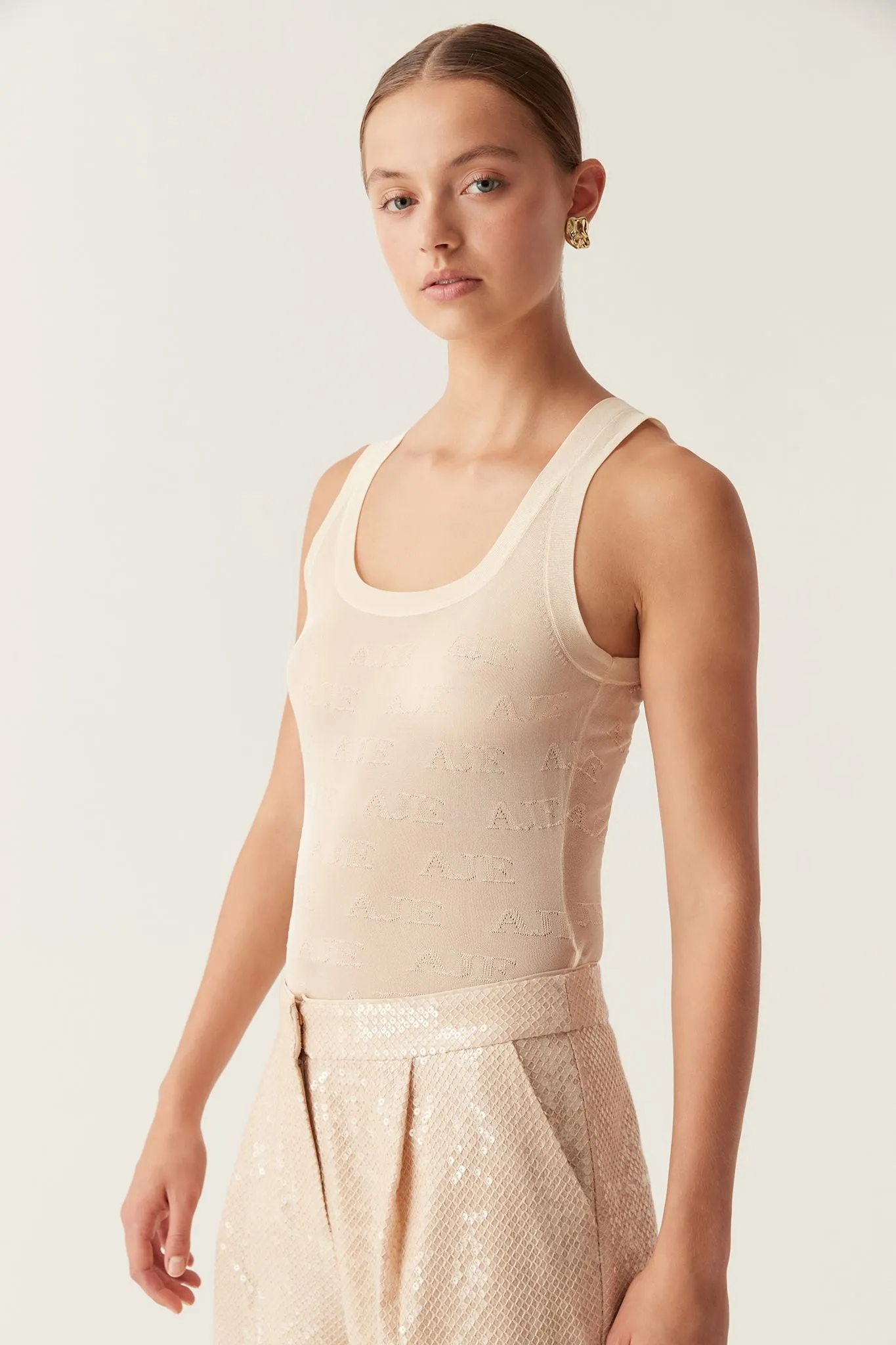 Method Logo Scoop Neck Tank sold by Aje product image thumbnail 4