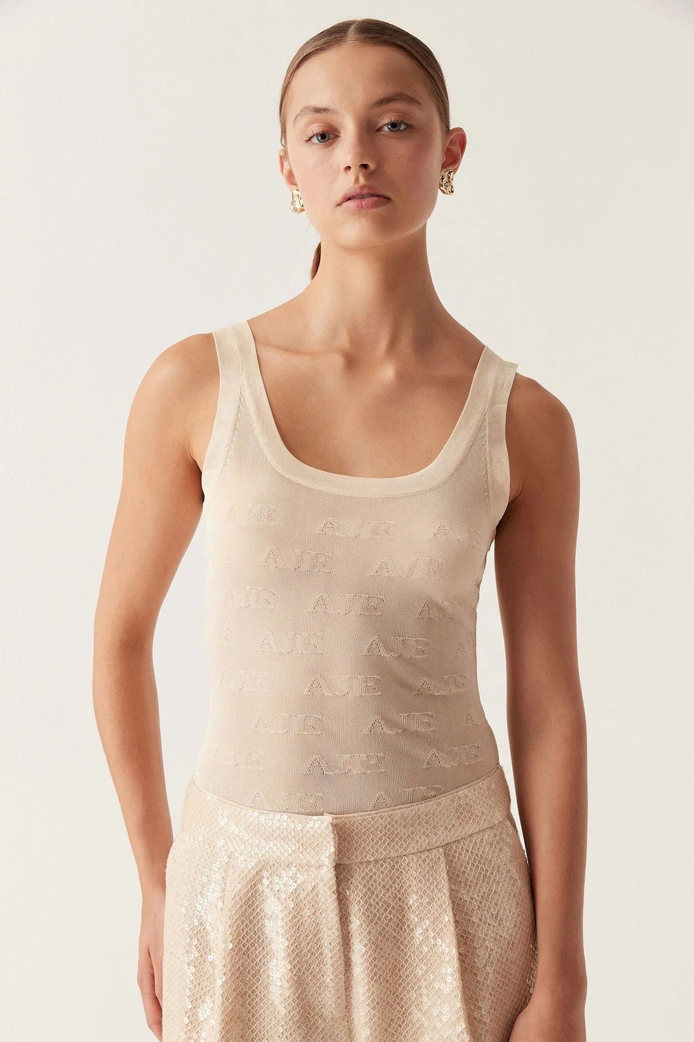 Method Logo Scoop Neck Tank sold by Aje product image thumbnail 3