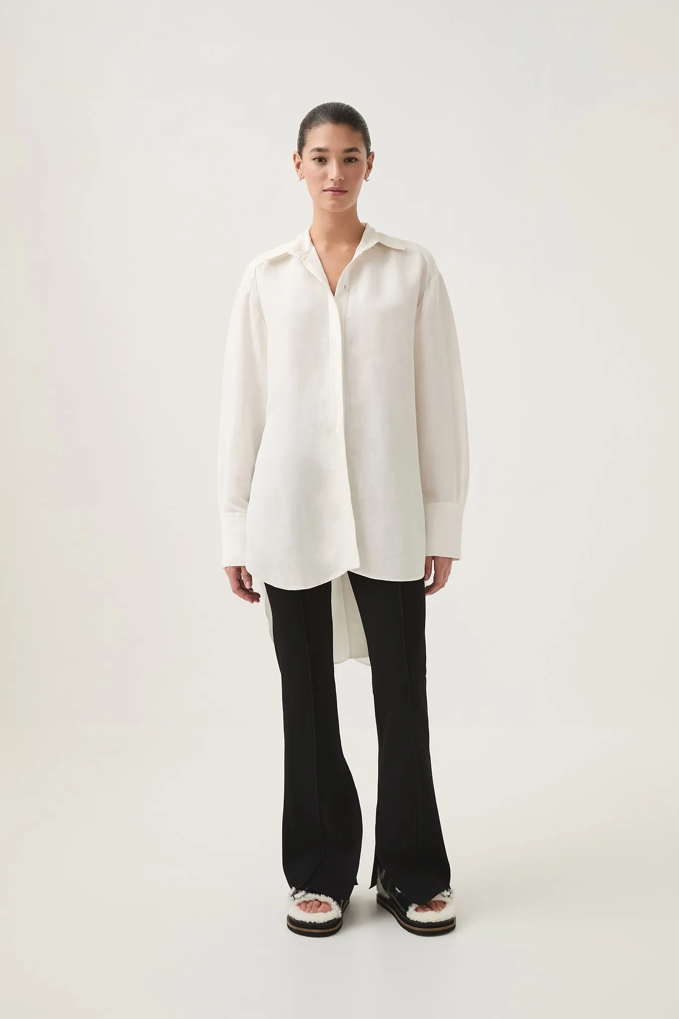 Virtuous Lace-Up Longline Shirt sold by Aje product image thumbnail 3