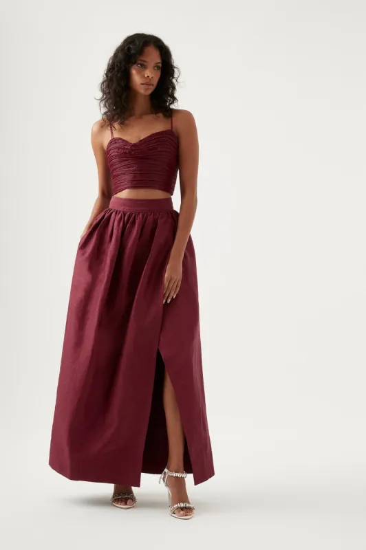 Mirabelle Tulip Maxi Skirt sold by Aje