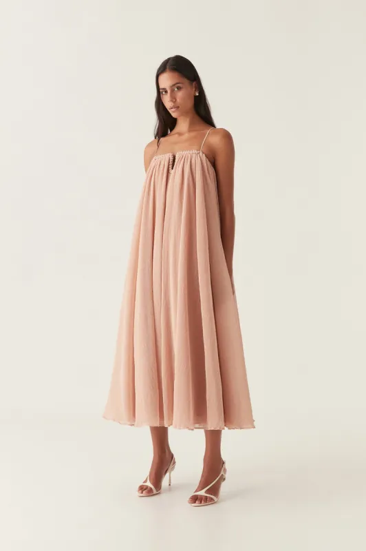 Filigree Sweetheart Midi Dress made by Aje