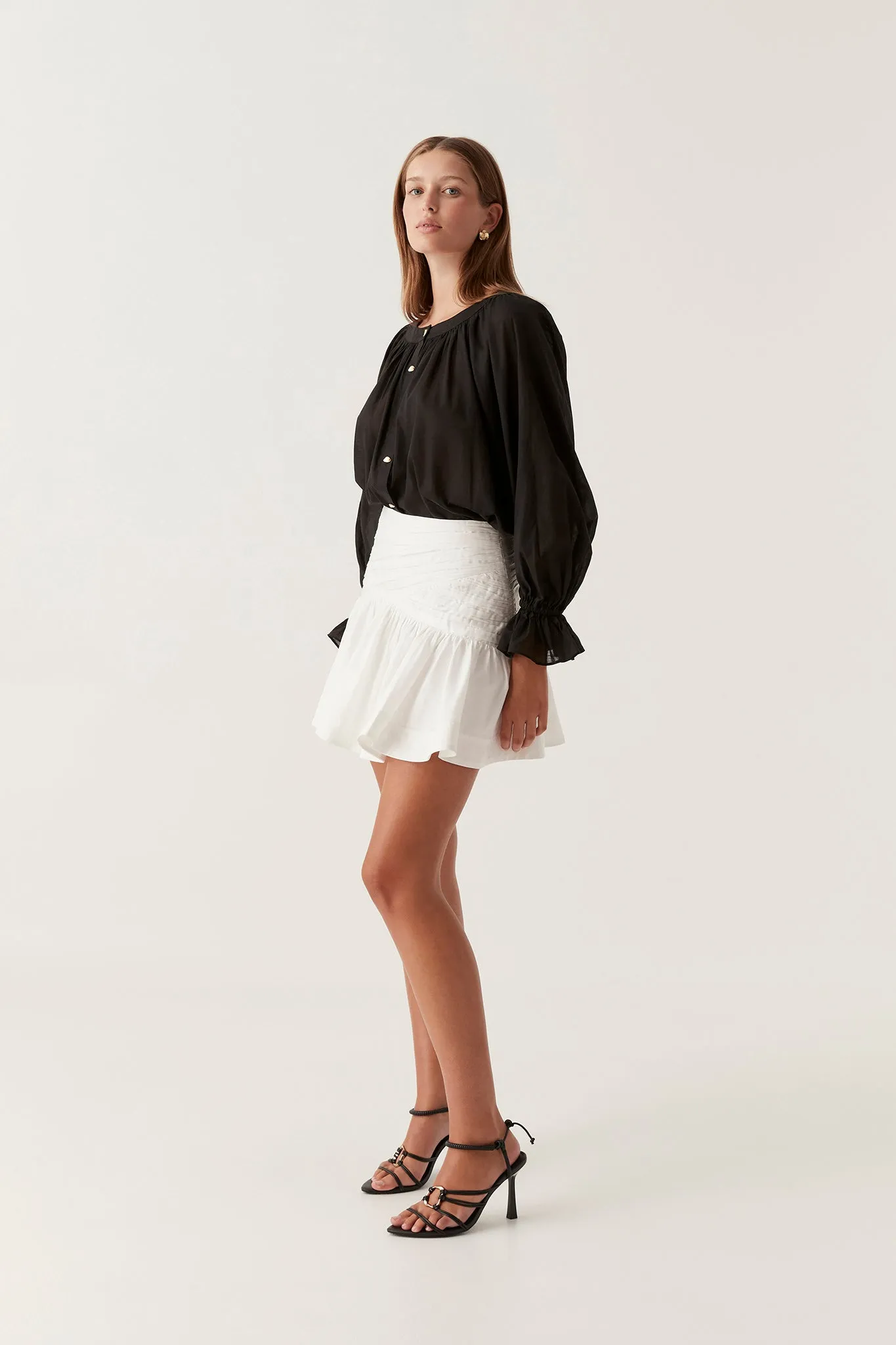 Carrie Ruched Mini Skirt sold by Aje product image thumbnail 3