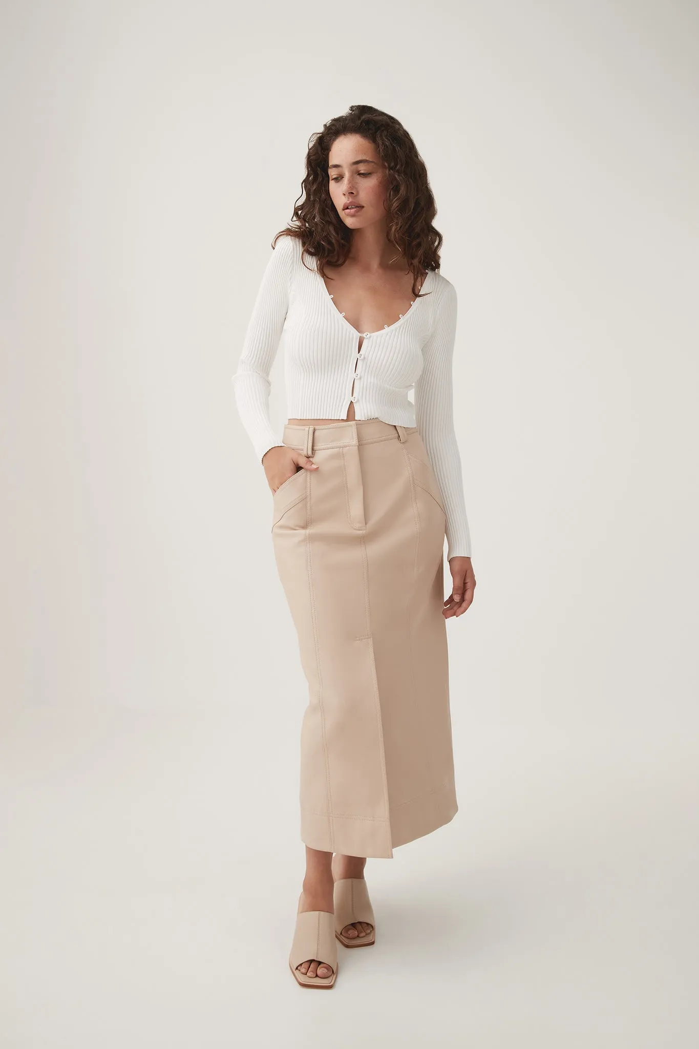 Luella Button Detail Cardigan sold by Aje product image thumbnail 3