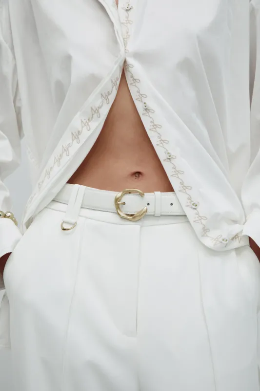 Caldeira Leather Belt made by Aje