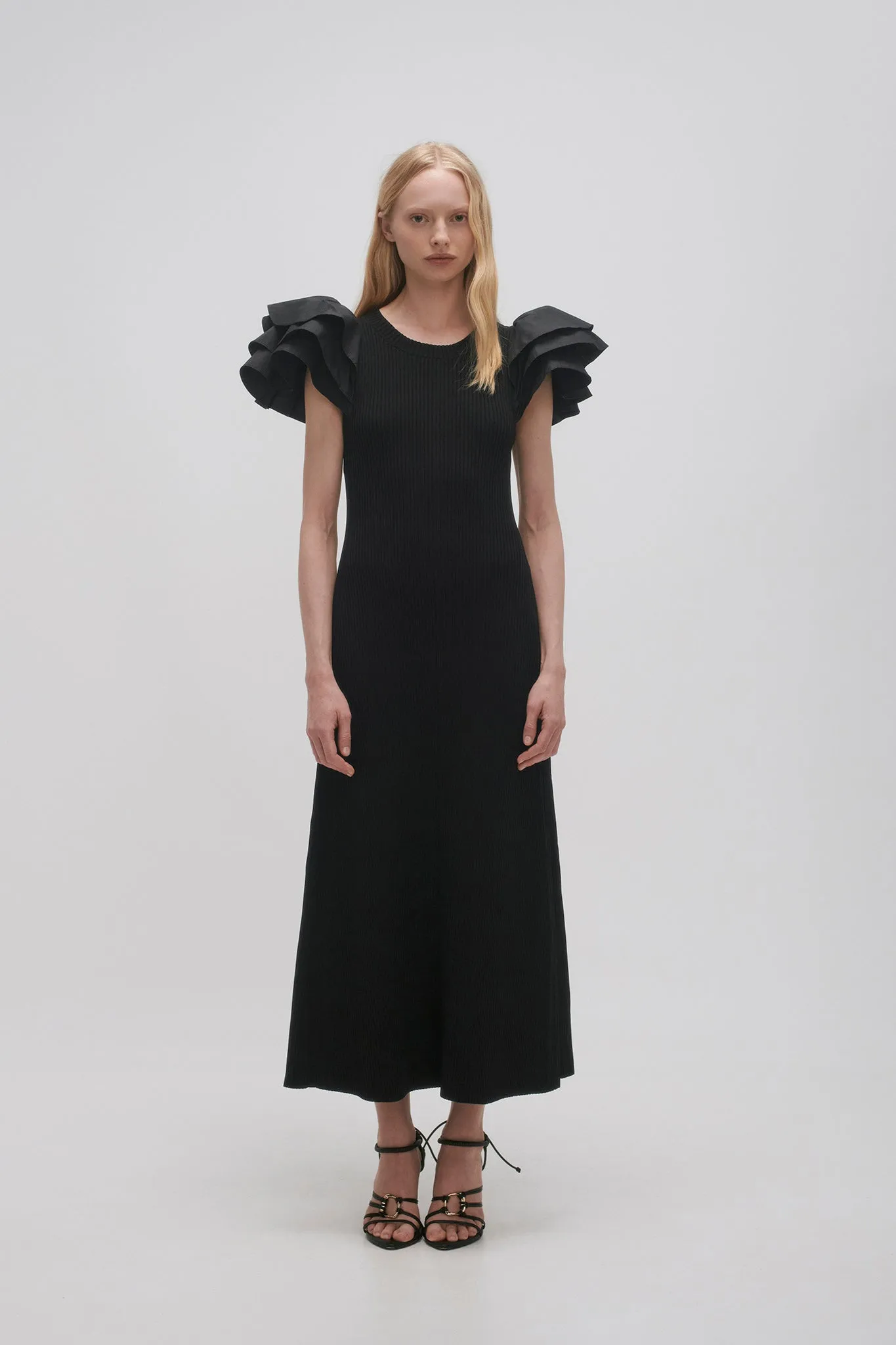 Questa Puff Midi Dress sold by Aje