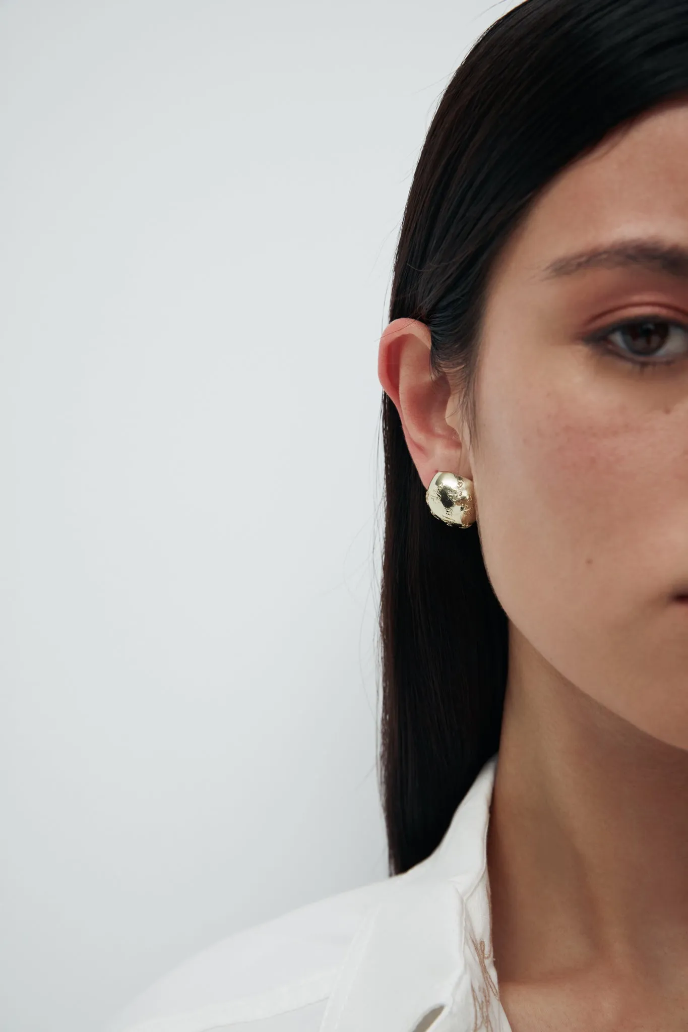 Moira Domed Logo Stud sold by Aje