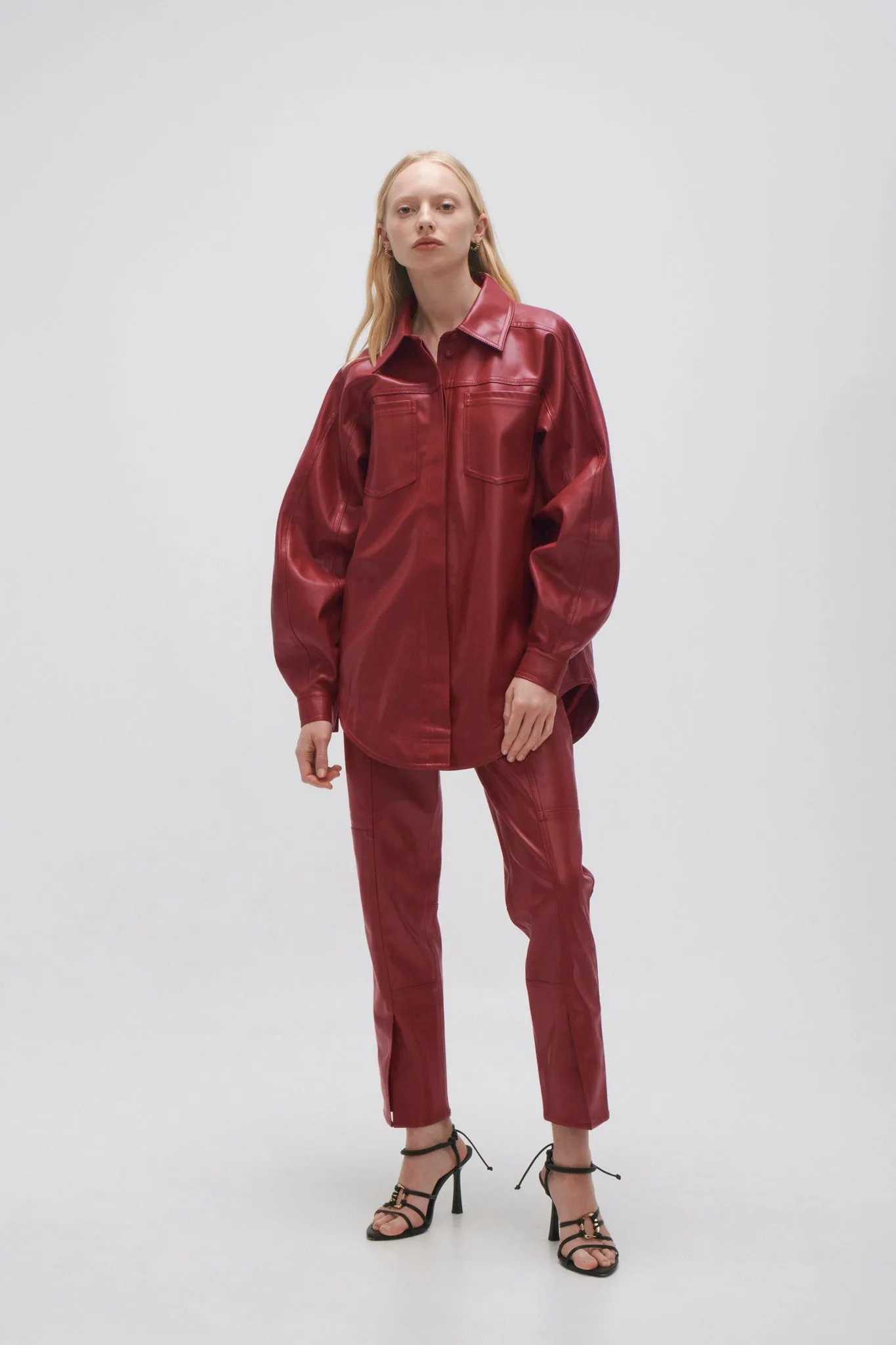 River Vegan Leather Shirt sold by Aje product image thumbnail 3