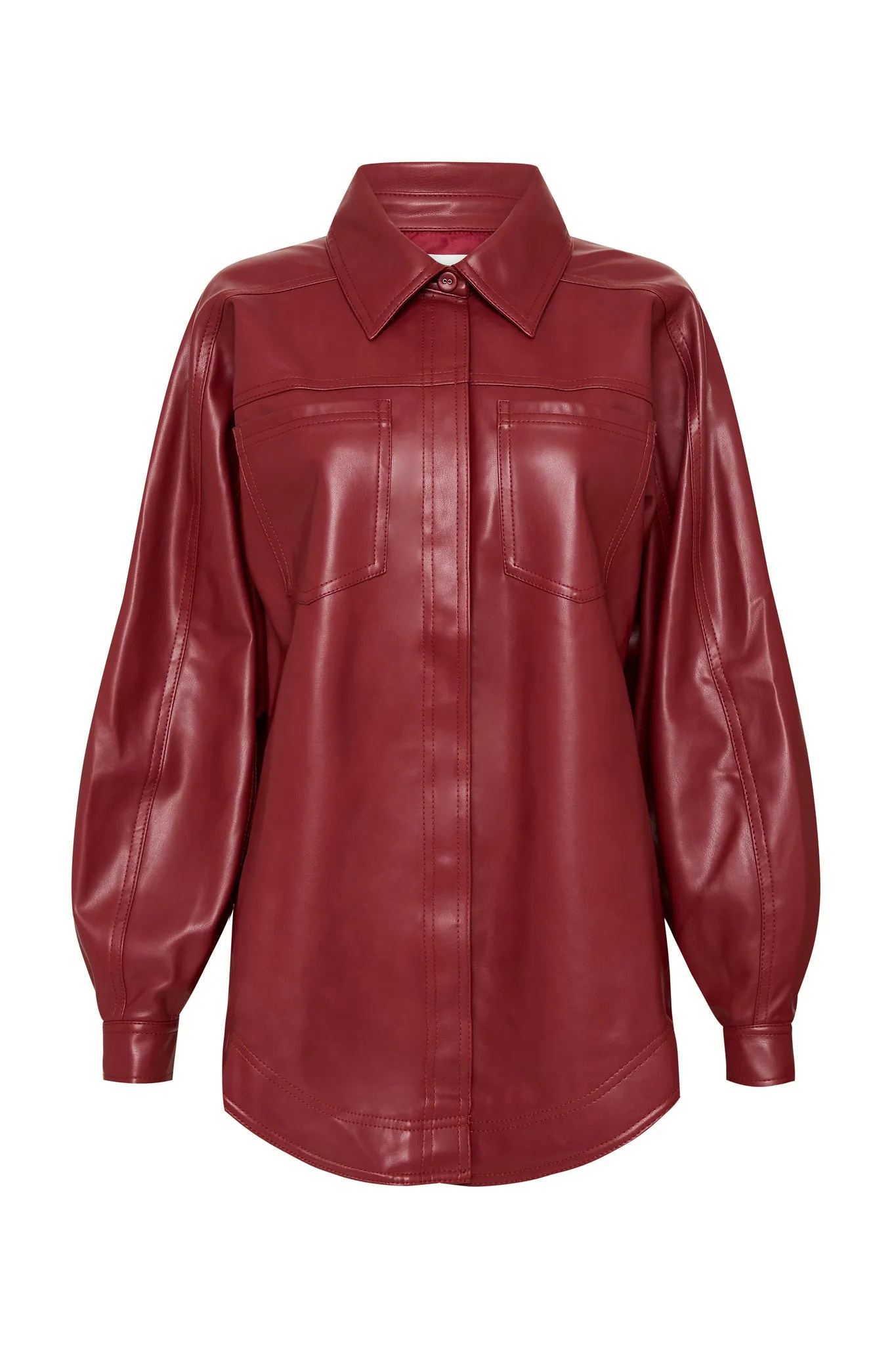 River Vegan Leather Shirt sold by Aje product image thumbnail 2