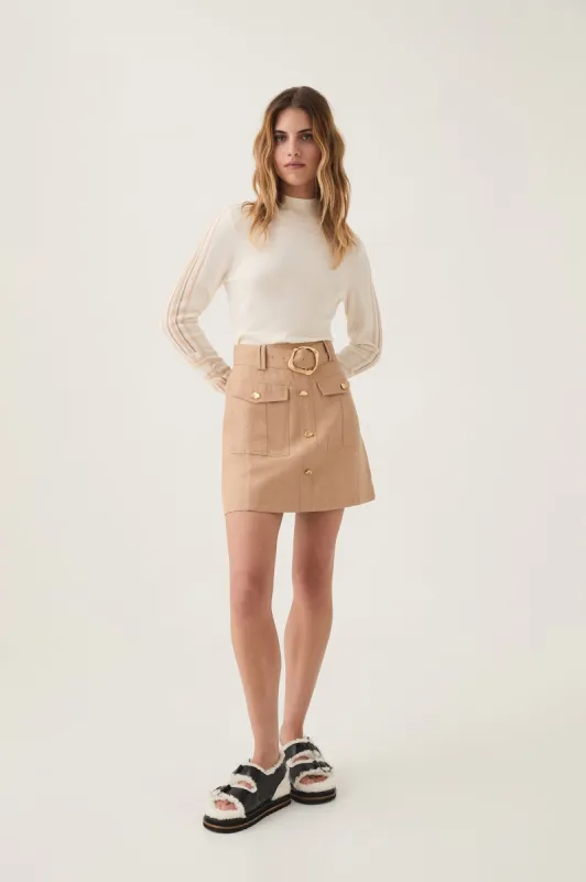 Beacon Utility Mini Skirt sold by Aje