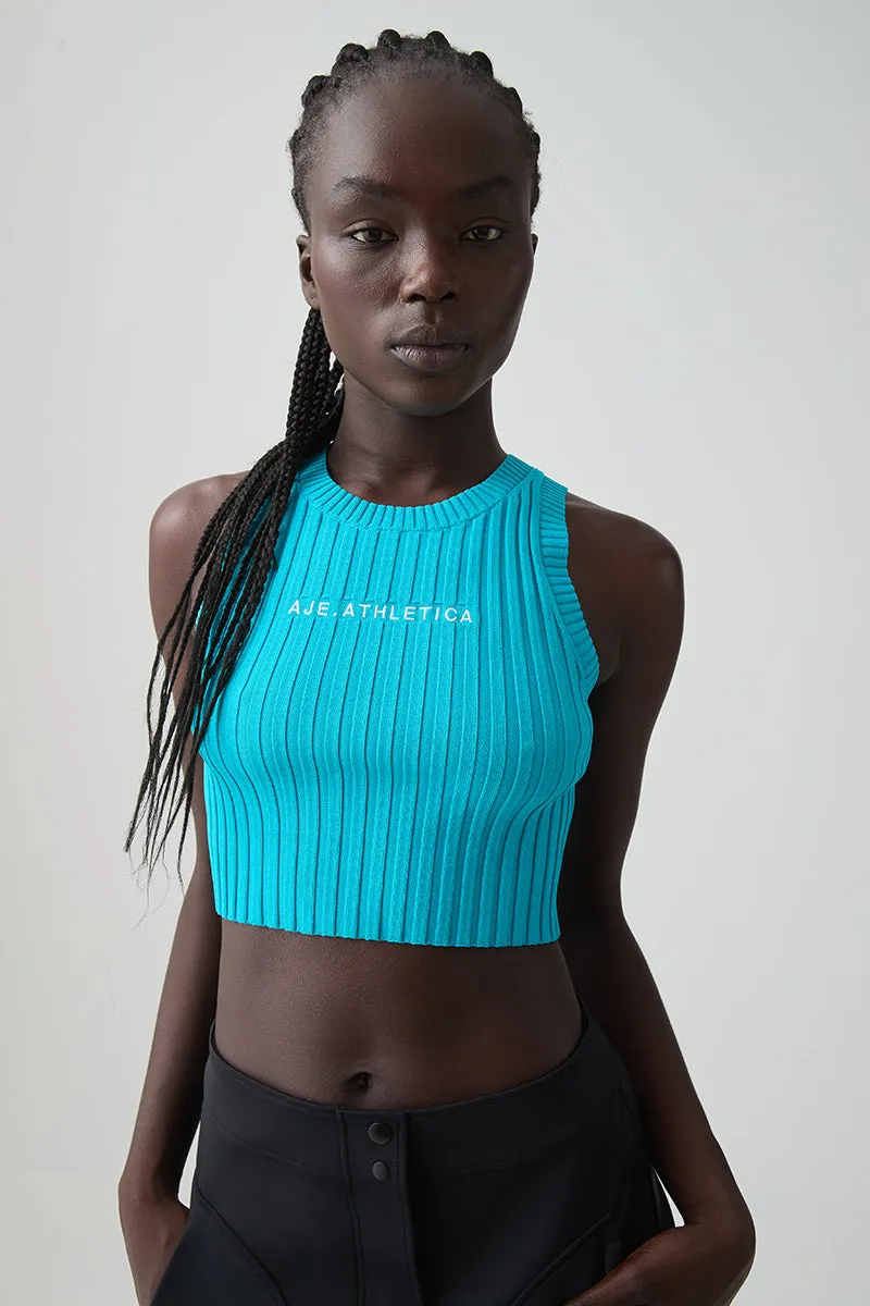 Cropped Knitted Logo Tank 135 sold by Aje product image thumbnail 3