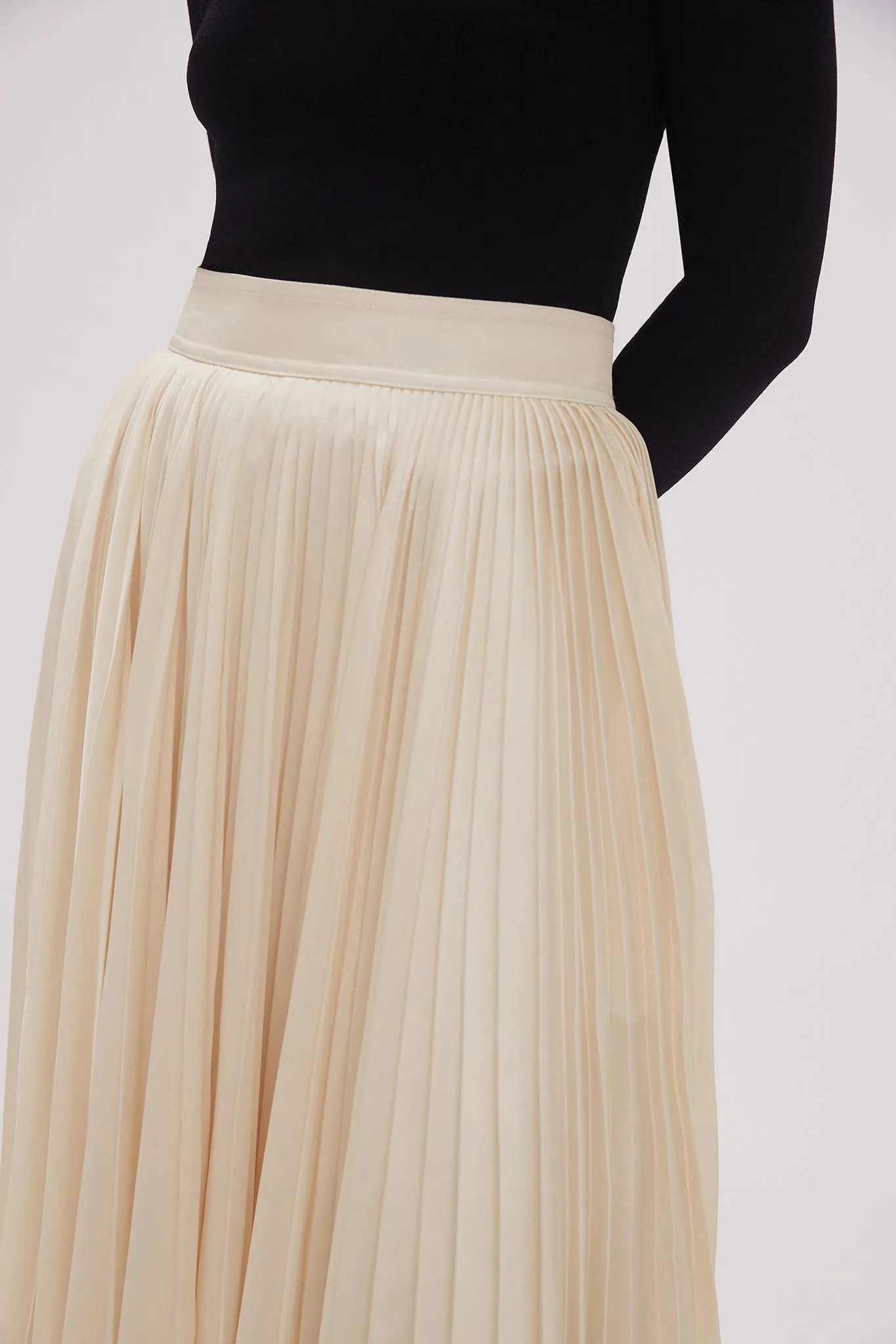 Wondrous Pleated Satin Skirt sold by Aje product image thumbnail 4