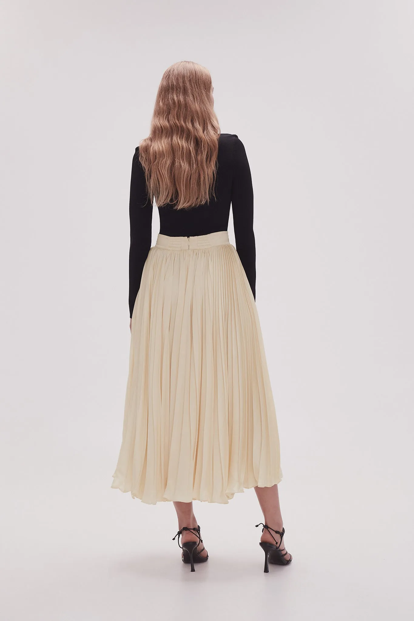 Wondrous Pleated Satin Skirt sold by Aje product image thumbnail 5