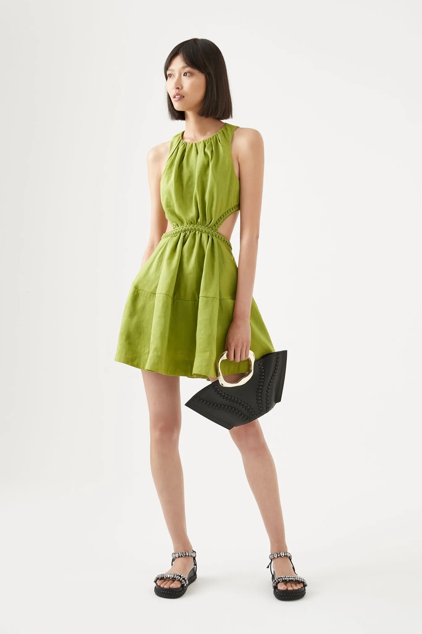 Voyage Braided Cut Out Mini Dress sold by Aje product image thumbnail 3