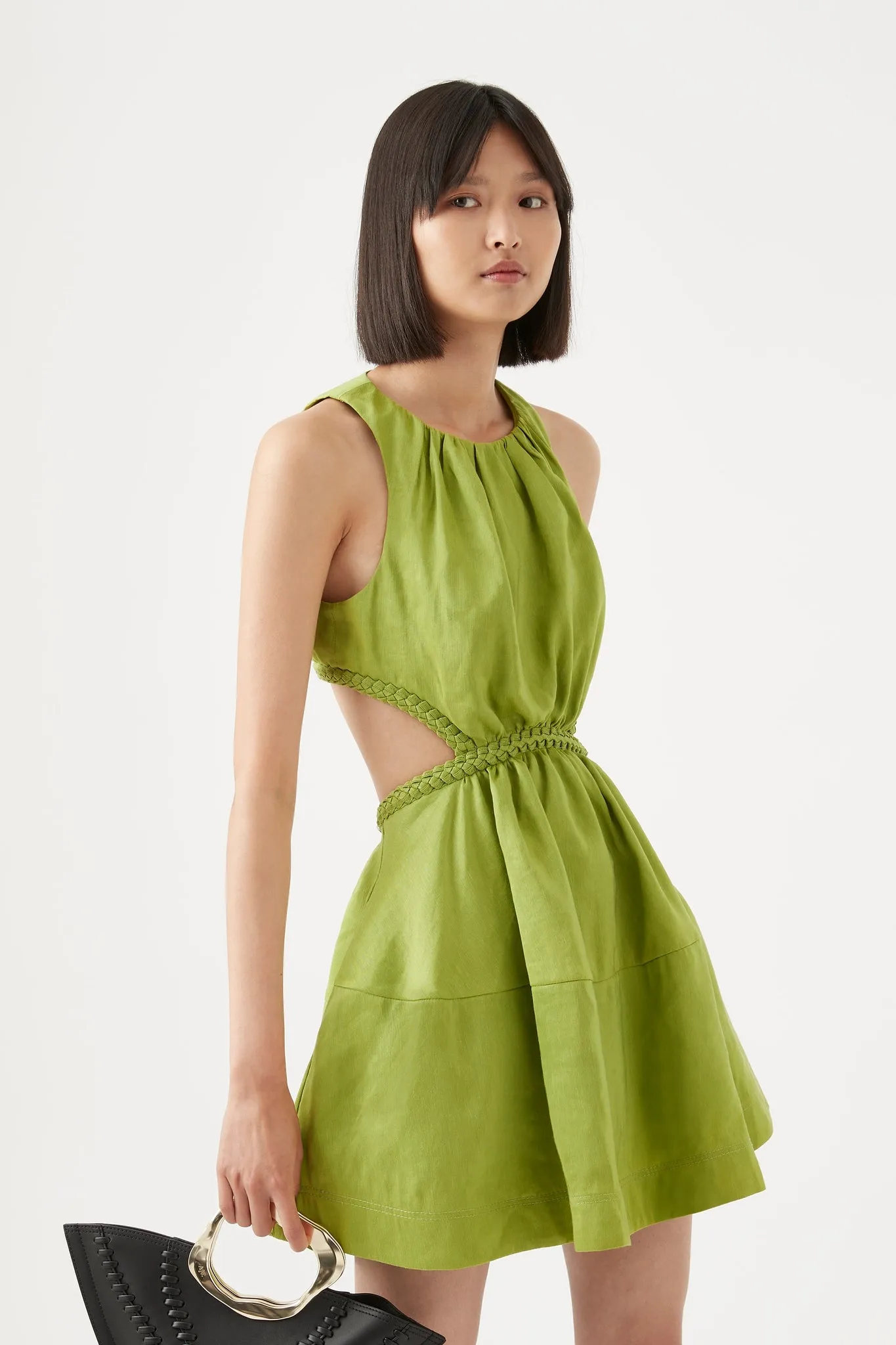 Voyage Braided Cut Out Mini Dress sold by Aje product image thumbnail 4