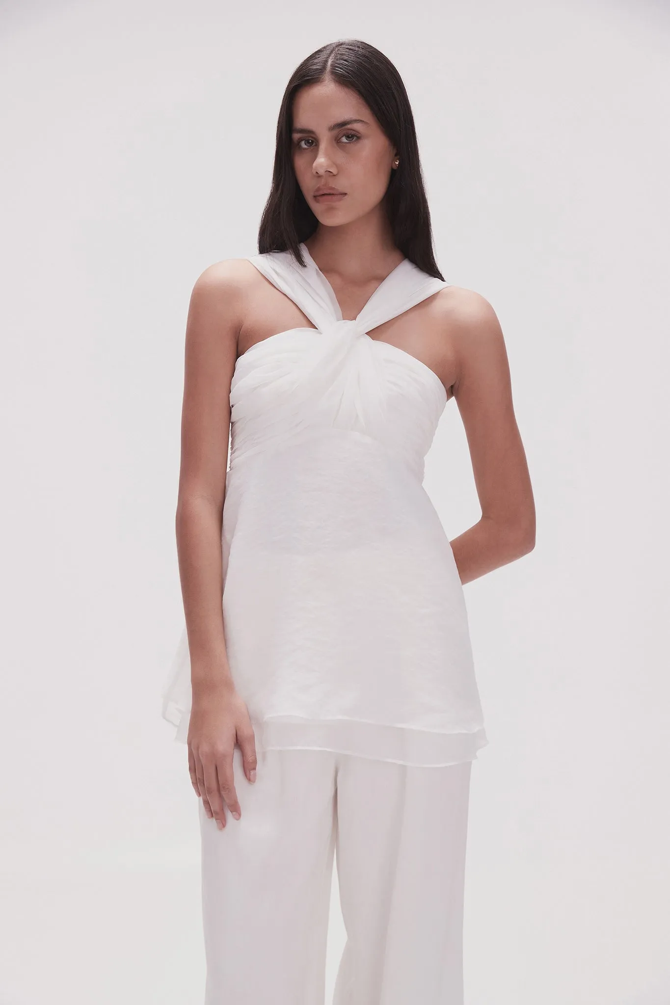 Continuum Draped Knot Top sold by Aje