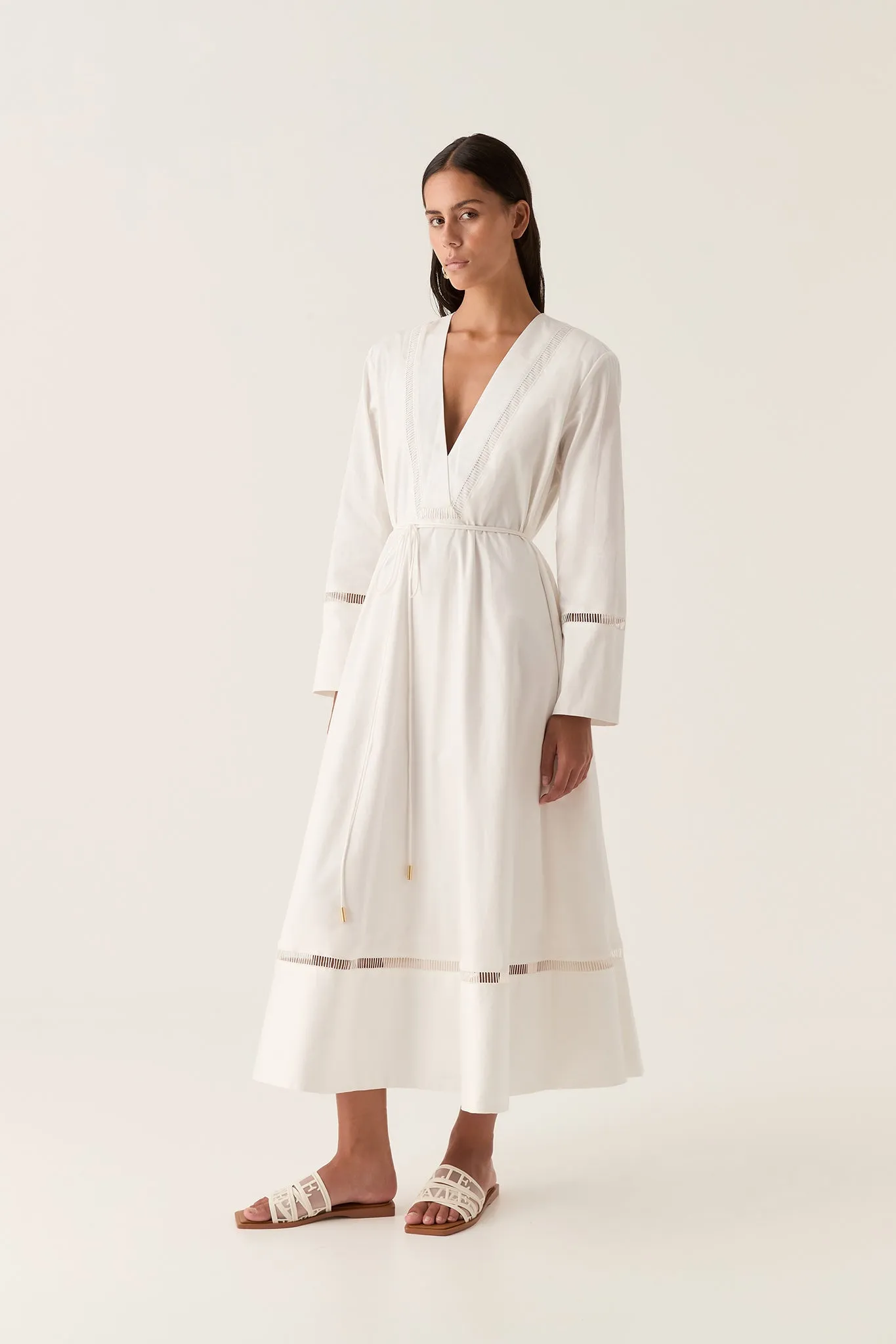 Reborn Ladder Trim Midi Dress sold by Aje product image thumbnail 5